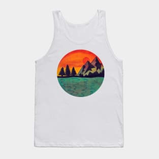 Orange Sunset Tank Top